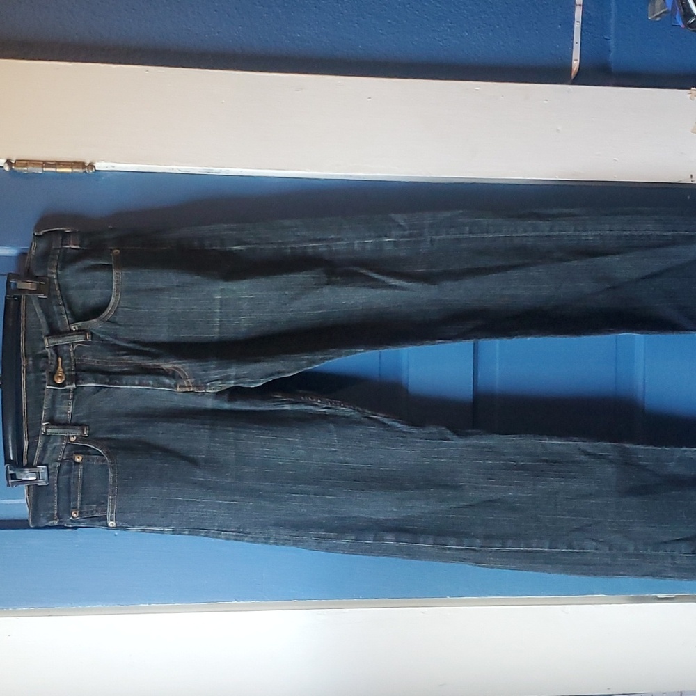Mens 505 jeans color dark blue, size W32 L 32 no holes